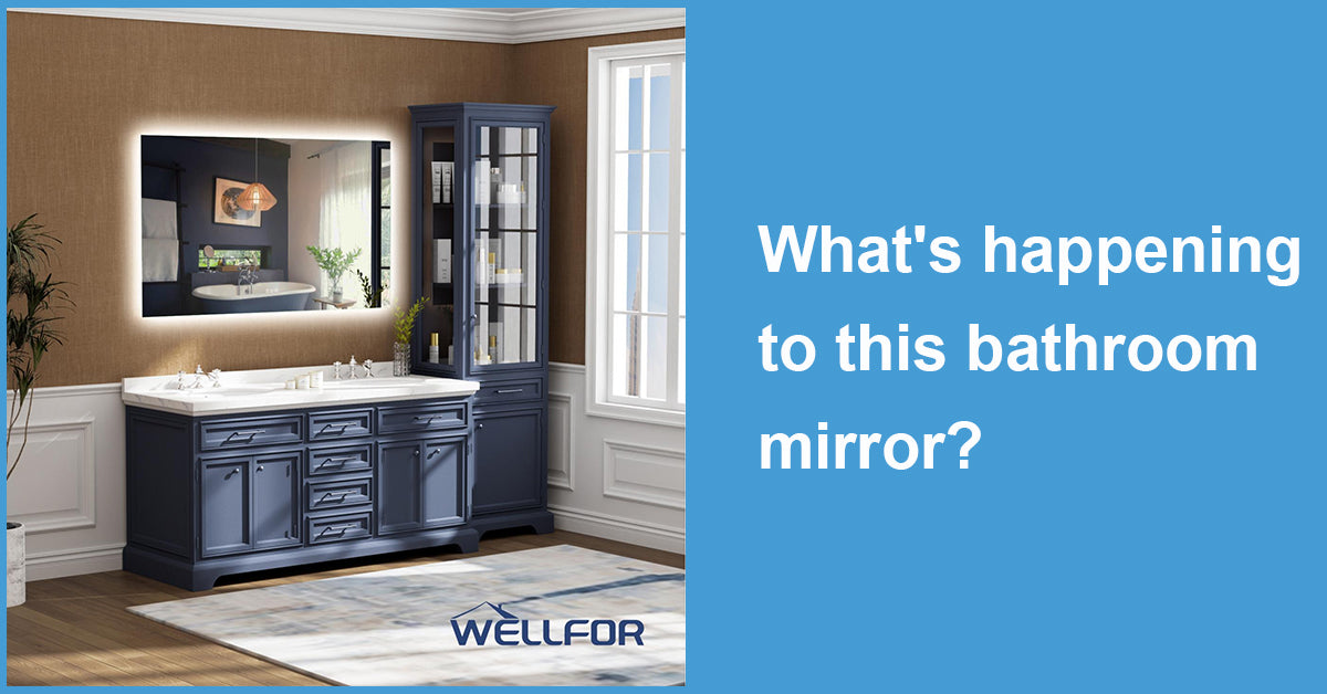 What's happening to this bathroom mirror?