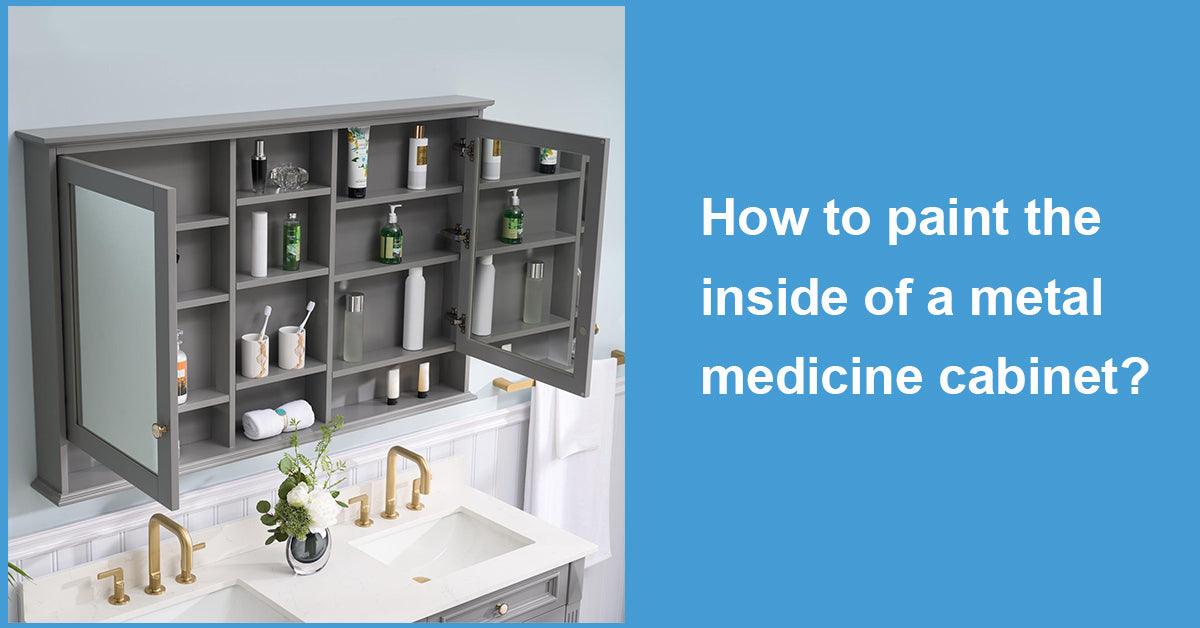 How to paint the inside of a metal medicine cabinet WELLFOR