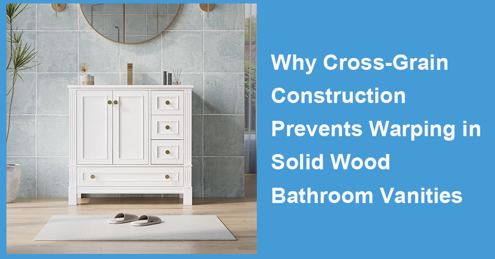 Why Cross-Grain Construction Prevents Warping in Solid Wood Bathroom Vanities