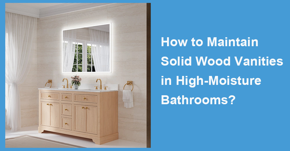How to Maintain Solid Wood Vanities in High-Moisture Bathrooms?