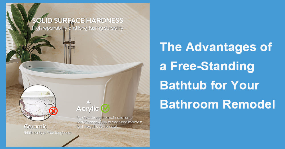 The Advantages of a Free-Standing Bathtub for Your Bathroom Remodel