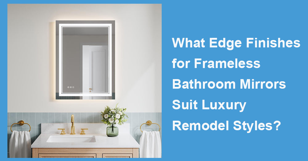 What Edge Finishes for Frameless Bathroom Mirrors Suit Luxury Remodel Styles?