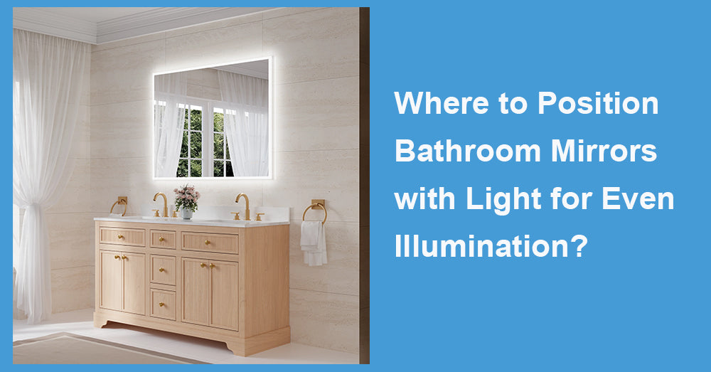 Where to Position Bathroom Mirrors with Light for Even Illumination?