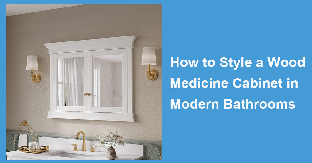 How to Style a Wood Medicine Cabinet in Modern Bathrooms