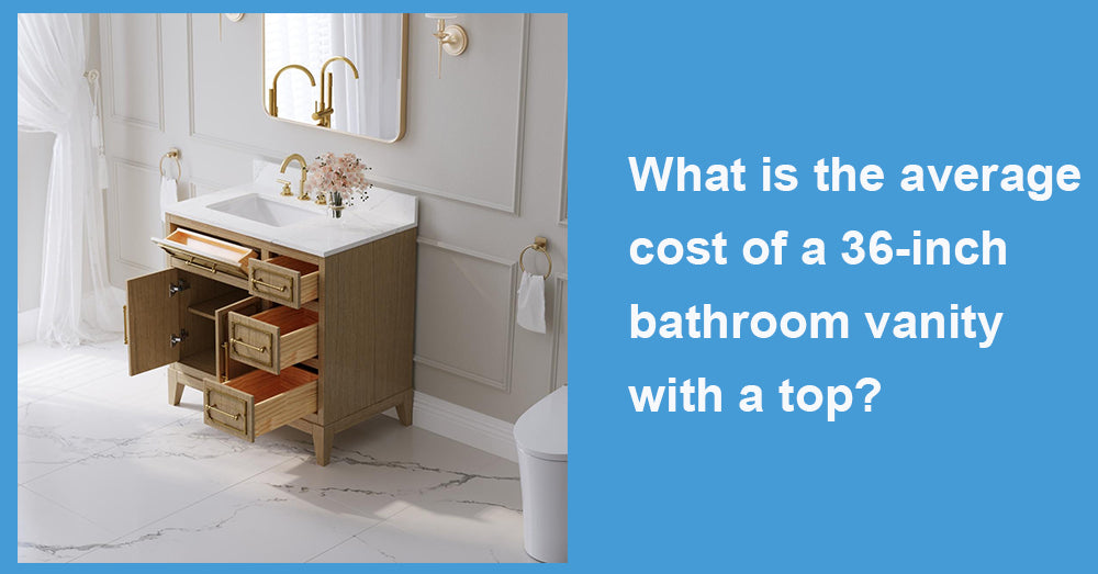 What is the average cost of a 36-inch bathroom vanity with a top?