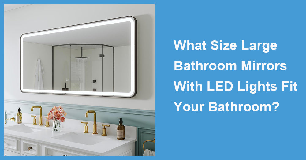 What Size Large Bathroom Mirrors With LED Lights Fit Your Bathroom?