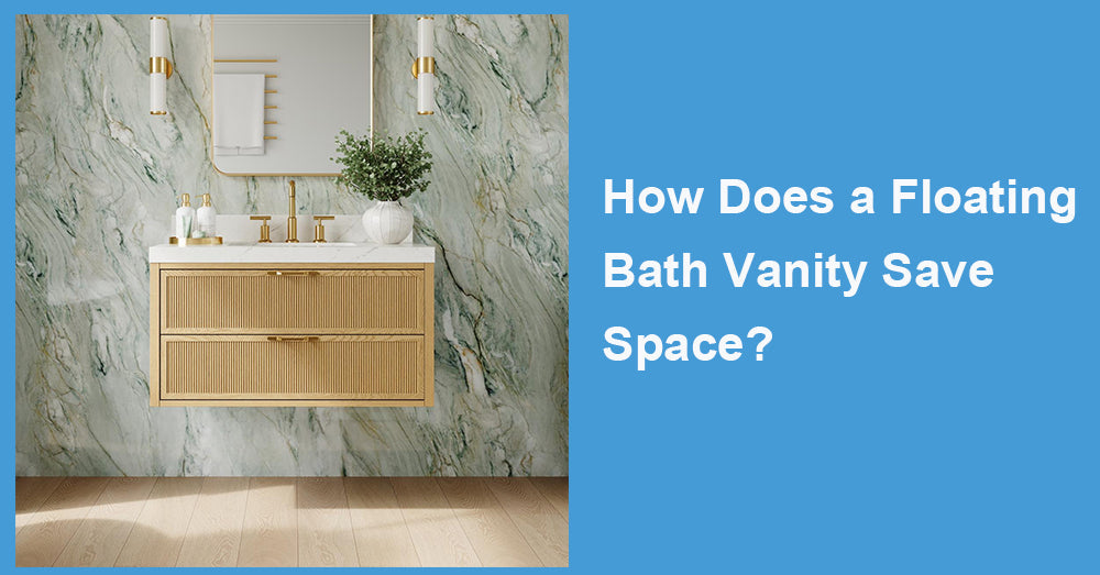 How Does a Floating Bath Vanity Save Space?