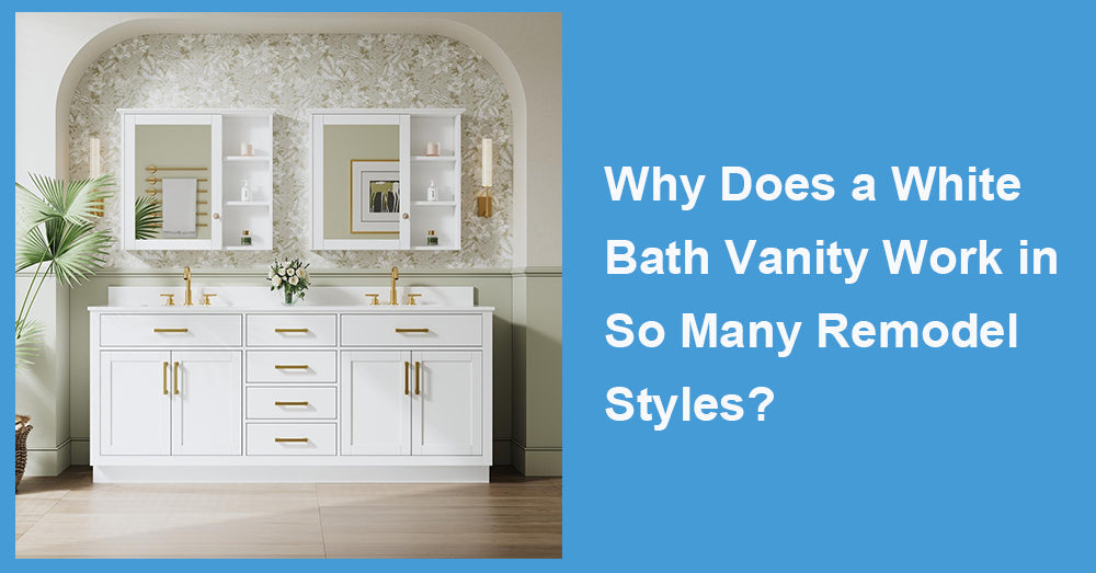 Why Does a White Bath Vanity Work in So Many Remodel Styles?