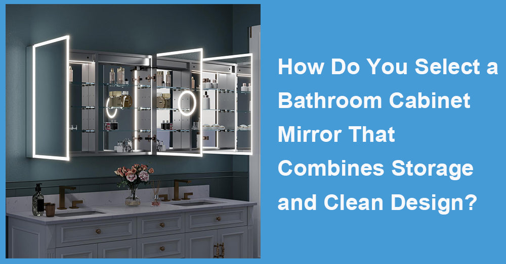 How Do You Select a Bathroom Cabinet Mirror That Combines Storage and Clean Design?