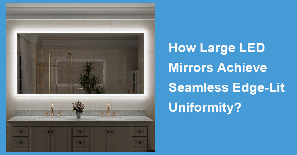 How Large LED Mirrors Achieve Seamless Edge-Lit Uniformity?