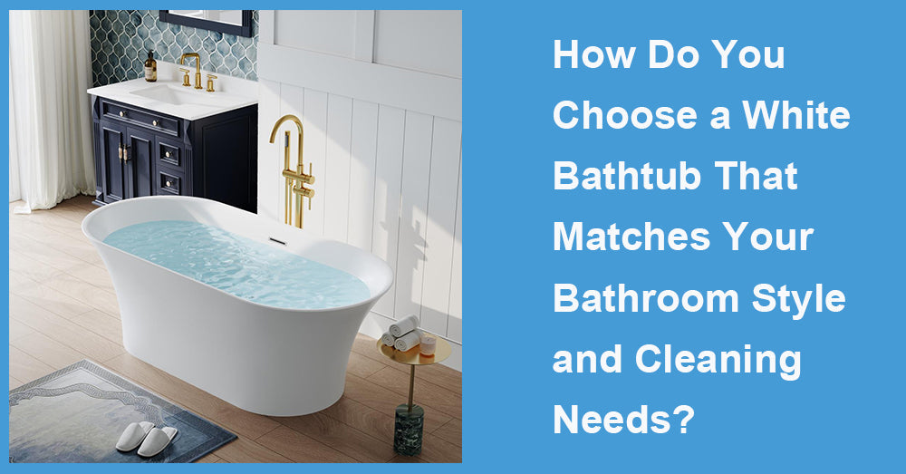 How Do You Choose a White Bathtub That Matches Your Bathroom Style and Cleaning Needs?
