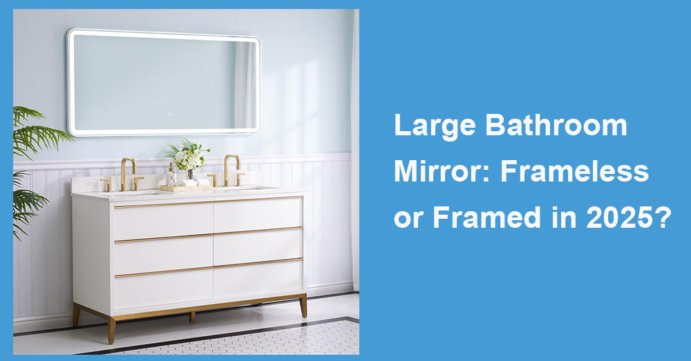 Large Bathroom Mirror: Frameless or Framed in 2025?