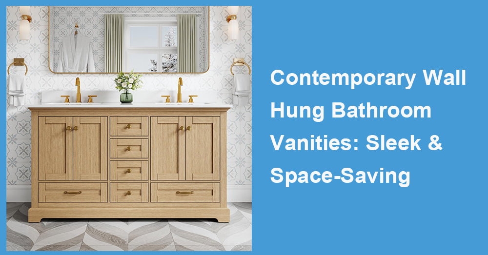 Contemporary Wall Hung Bathroom Vanities: Sleek & Space-Saving