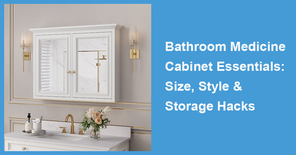 Bathroom Medicine Cabinet Essentials: Size, Style Storage Hacks