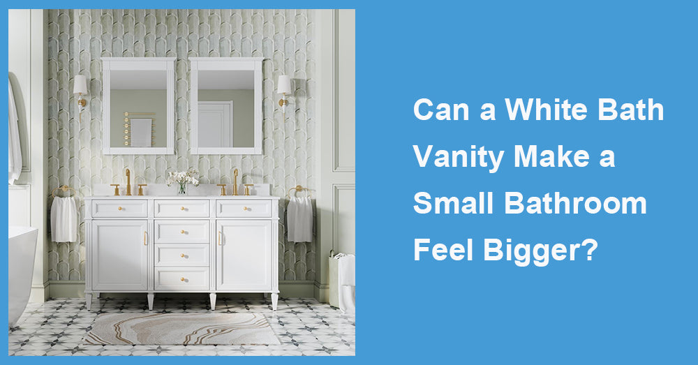 Can a White Bath Vanity Make a Small Bathroom Feel Bigger?