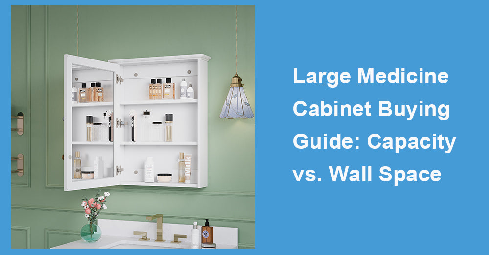 Large Medicine Cabinet Buying Guide: Capacity vs. Wall Space