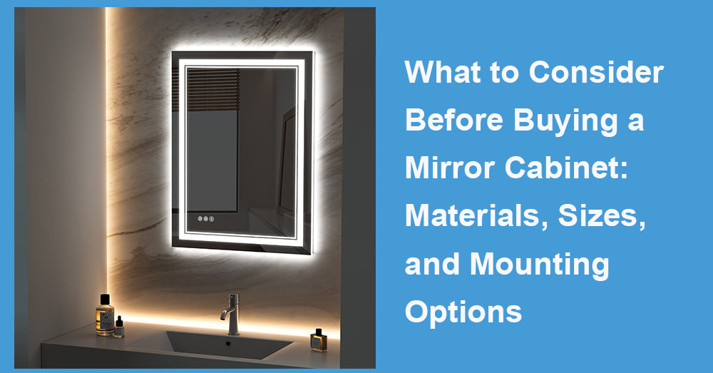 What to Consider Before Buying a Mirror Cabinet: Materials, Sizes, and Mounting Options