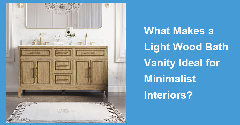 What Makes a Light Wood Bath Vanity Ideal for Minimalist Interiors?