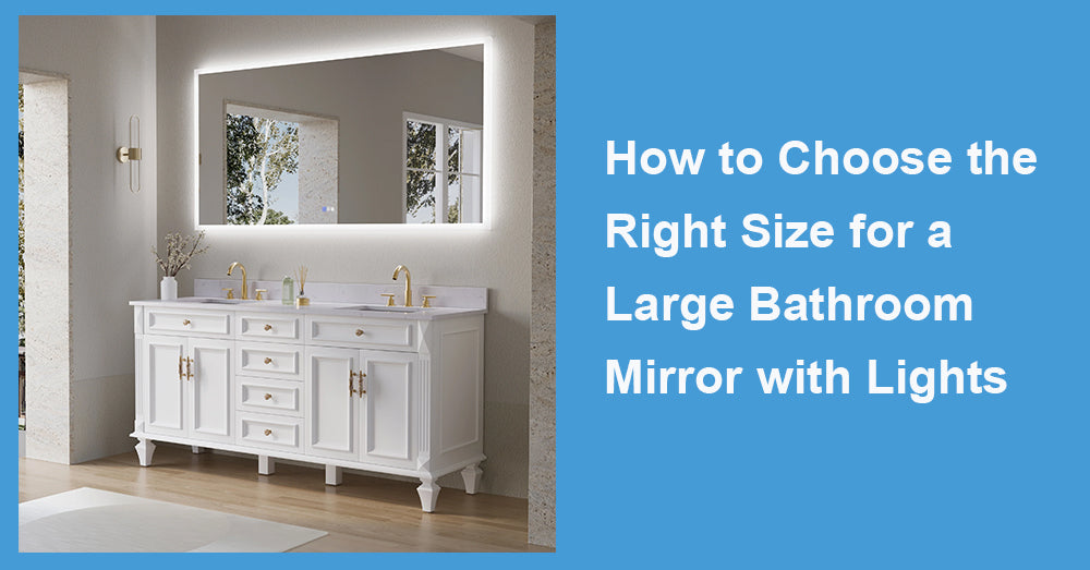 How to Choose the Right Size for a Large Bathroom Mirror with Lights