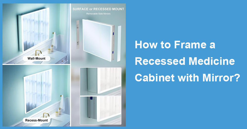 How to Frame a Recessed Medicine Cabinet with Mirror?