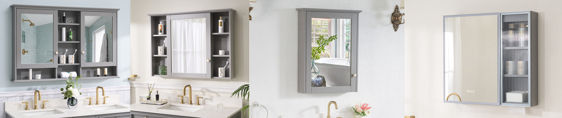 Titanium Grey Medicine Cabinet