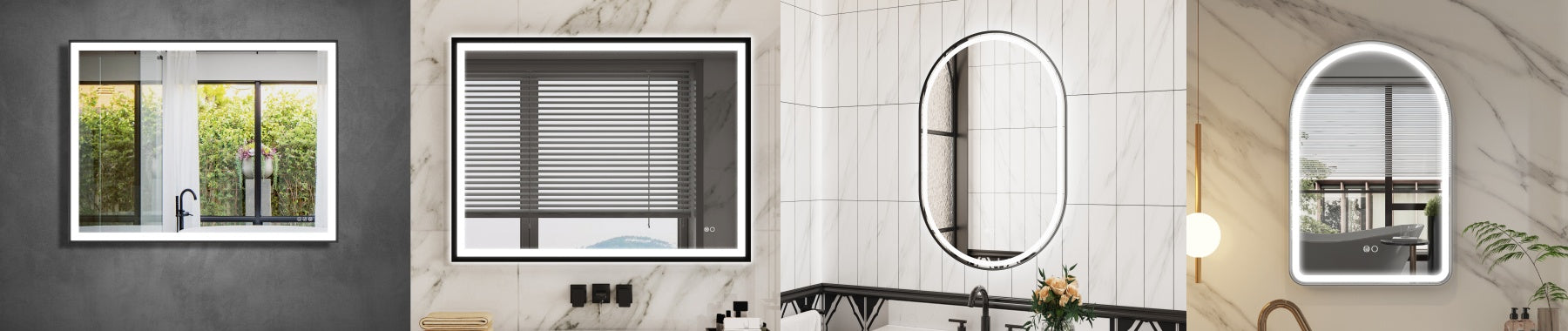 Matte Black Bathroom Mirror