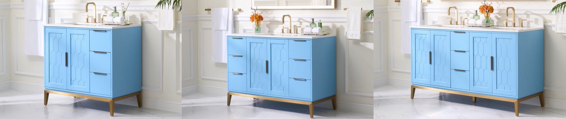 Light Blue Bathroom Vanity