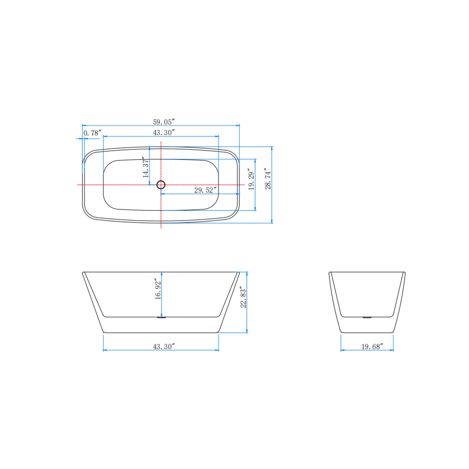 Modern Bathtub