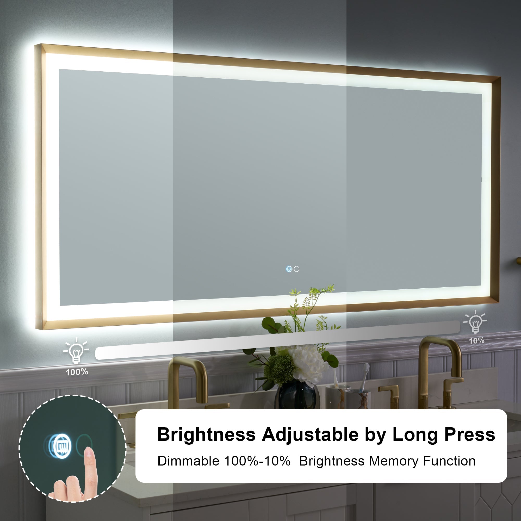 Dimmable Bathroom Mirror