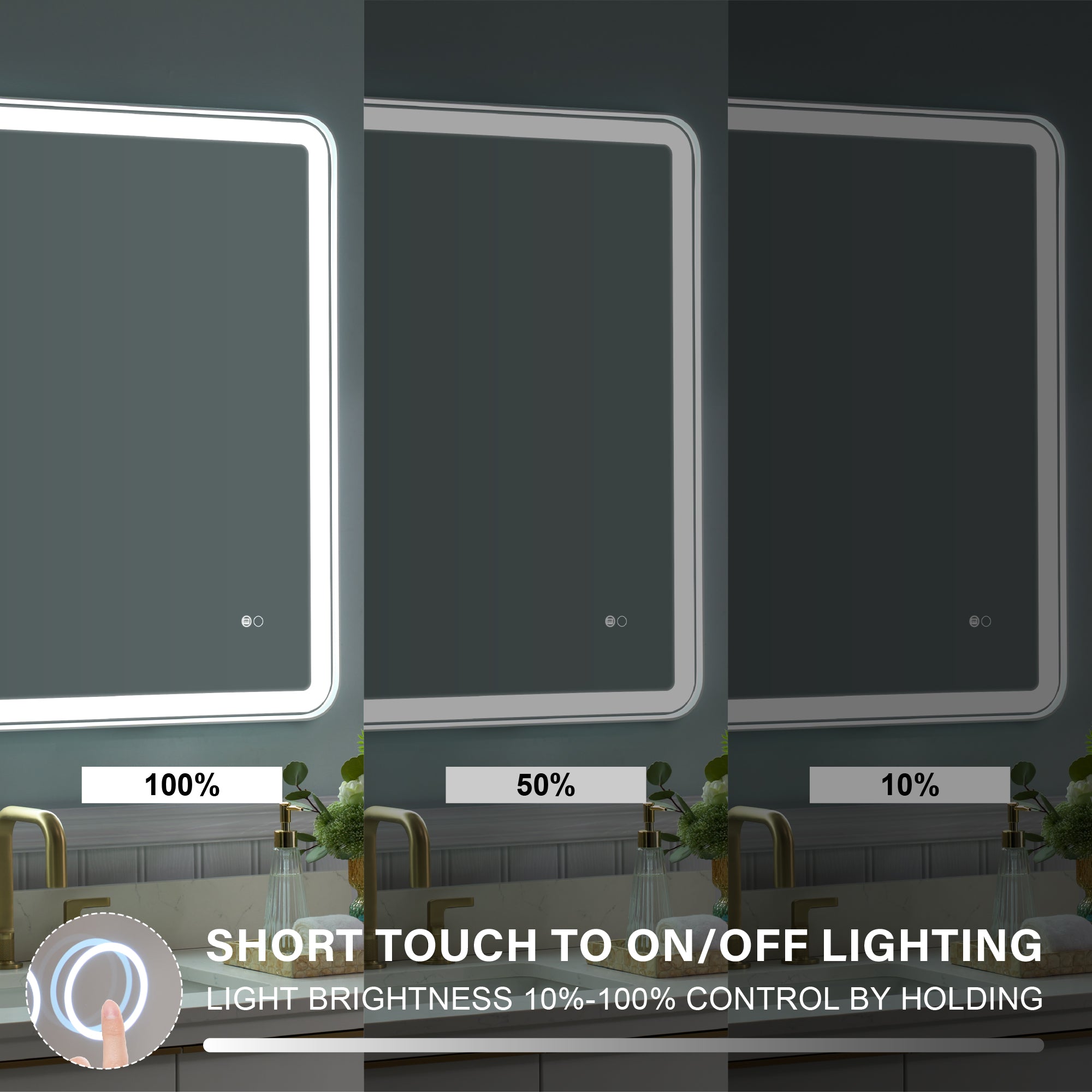 Dimmable Bathroom Mirror