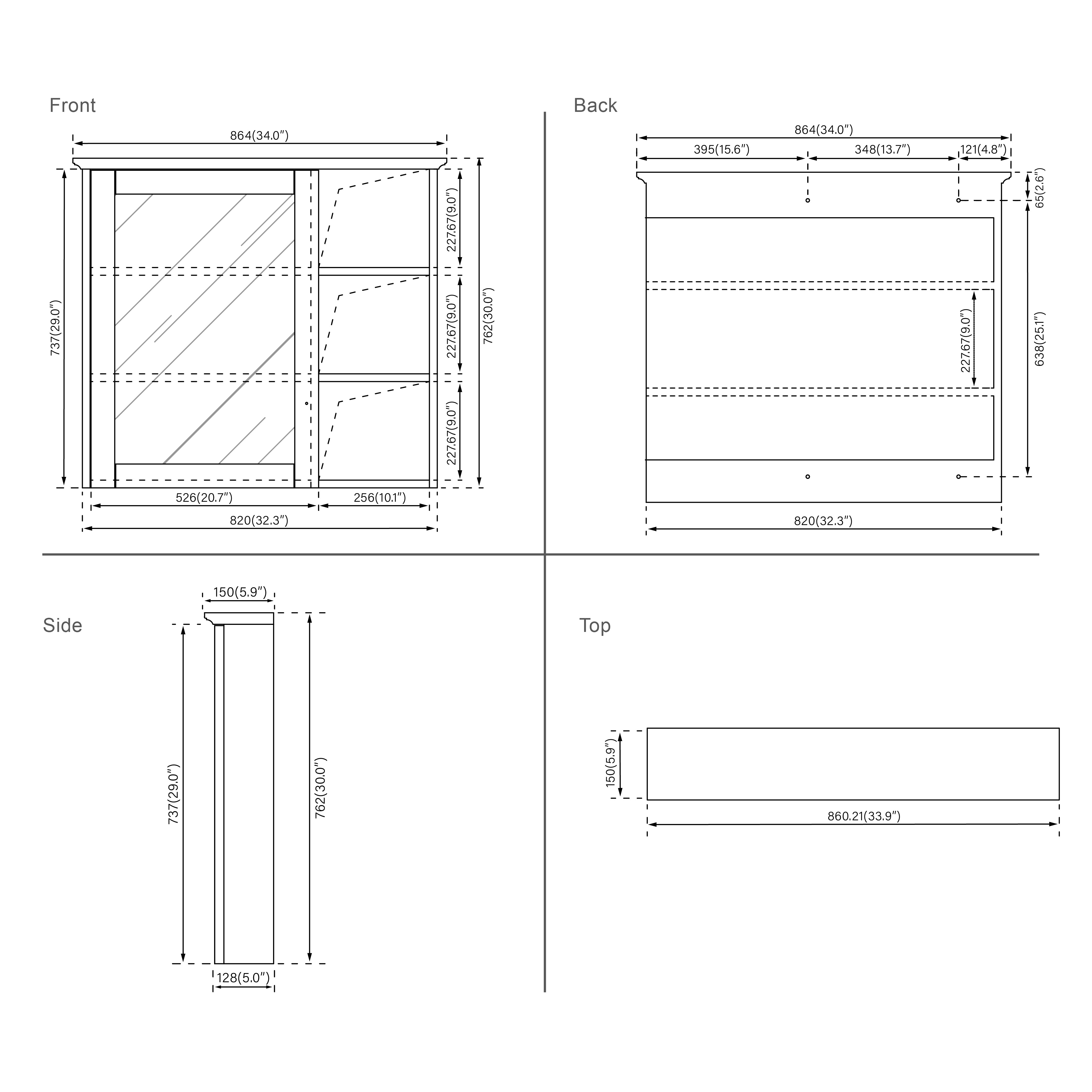 Frame Mirror Medicine Cabinet