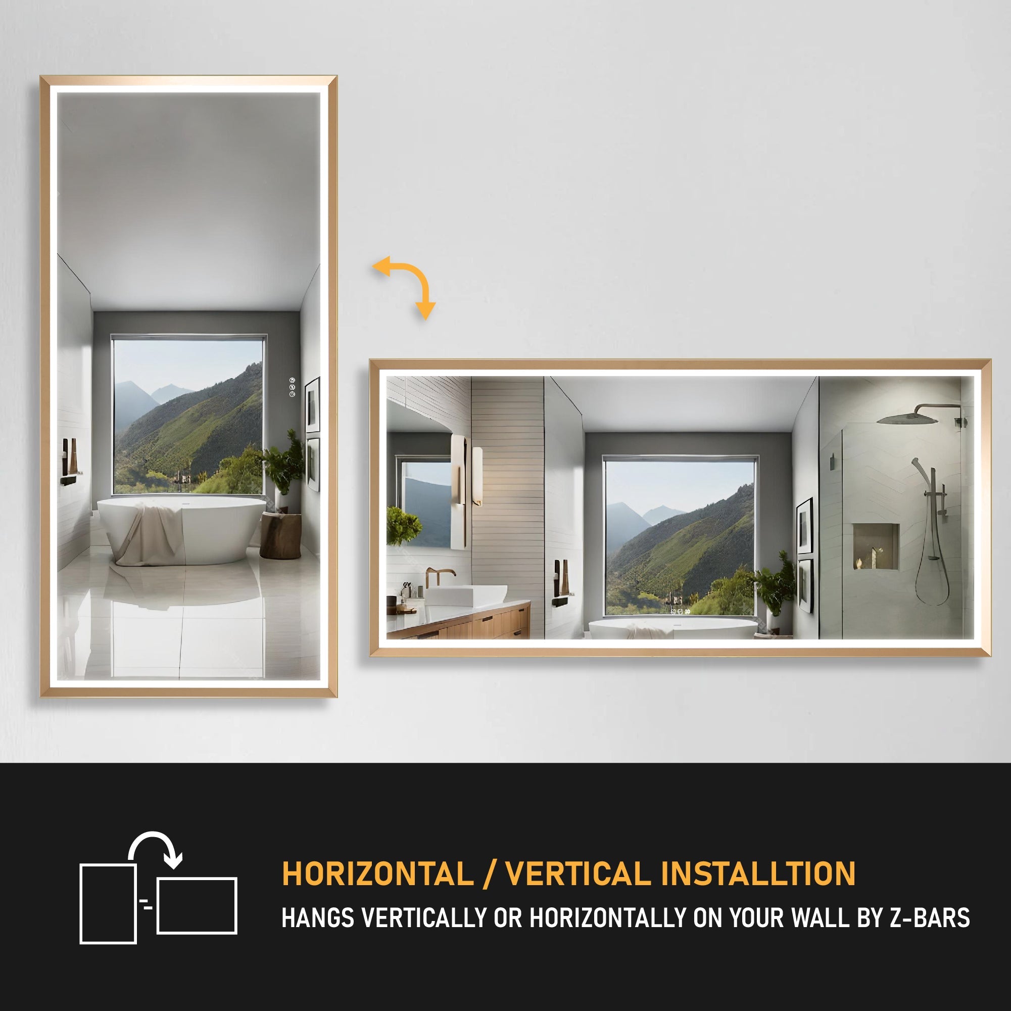 Wall Mounted Bathroom Mirror