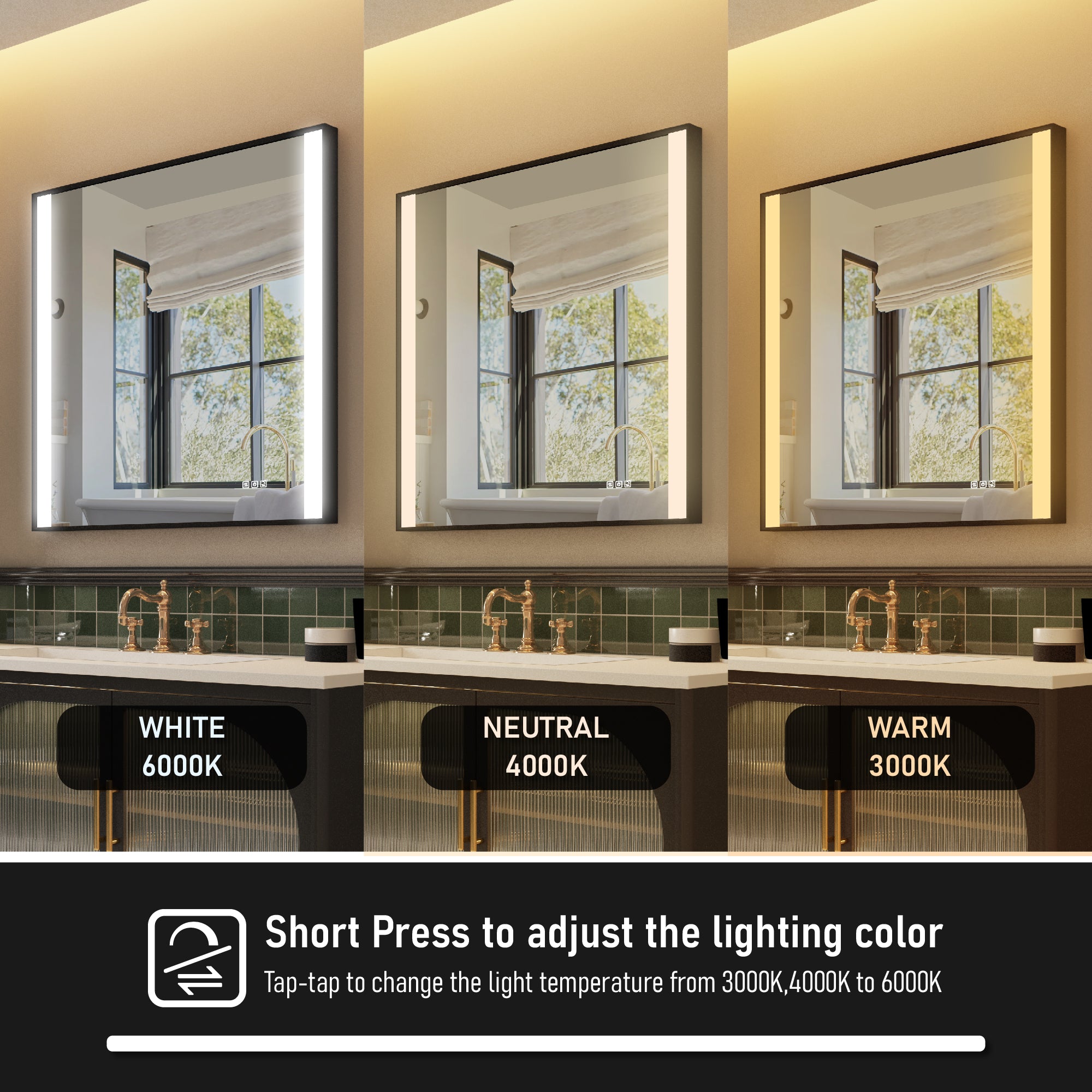 Framed Bathroom Mirror