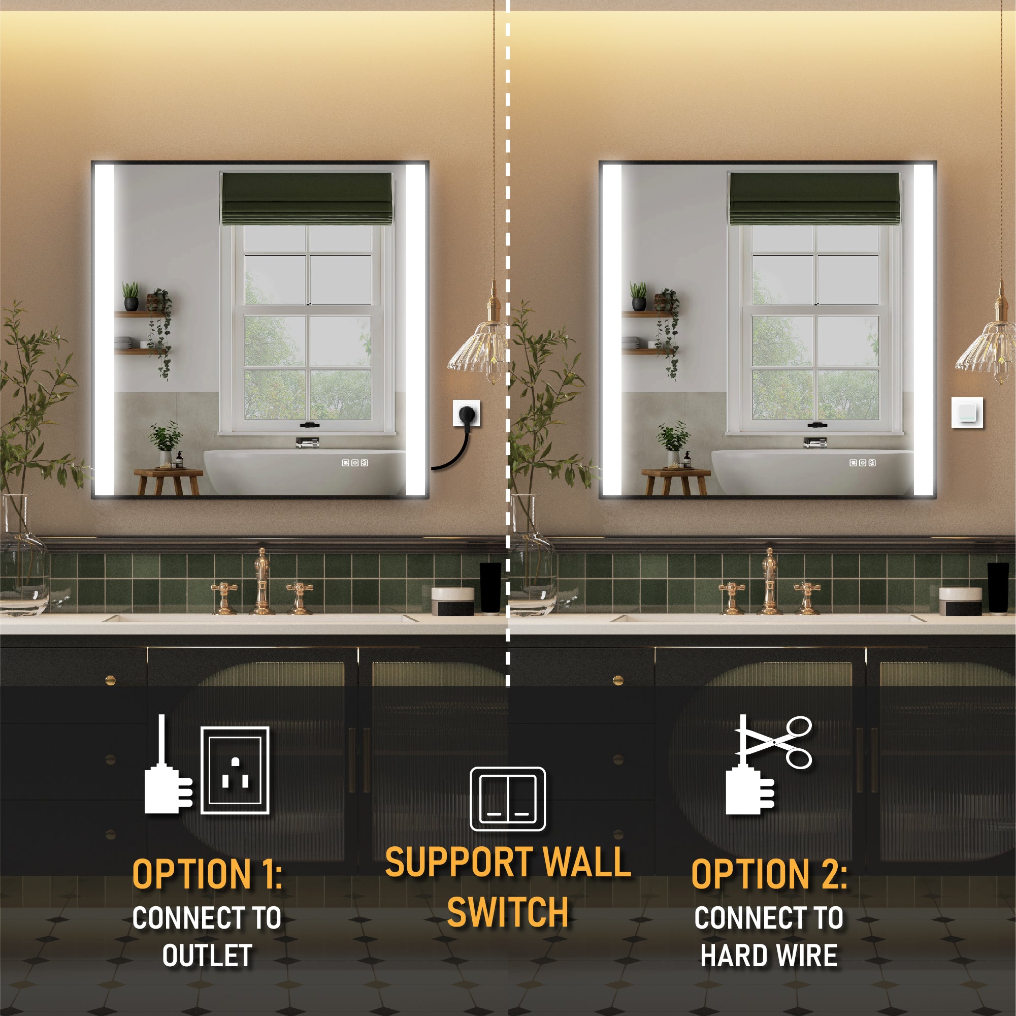 Wall Mirrors for Bathroom