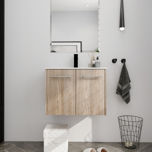 24" Wall Mounted Bathroom Vanity