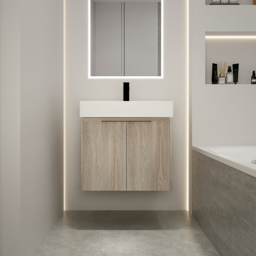 24" Bathroom Vanity With Ceramic Basin