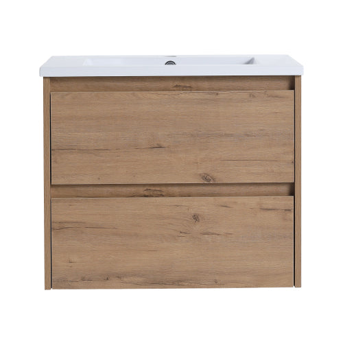 24" Bathroom Vanity with Ceramic Sink and 2/3 Soft Close drawers