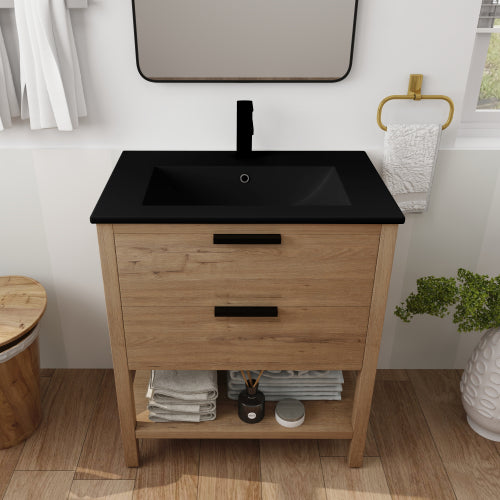 30" Bathroom Vanity Plywood With 2 Drawers