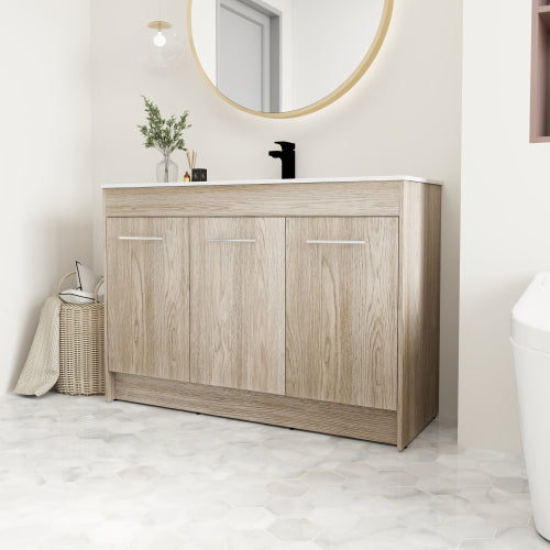 Plywood bathroom vanity