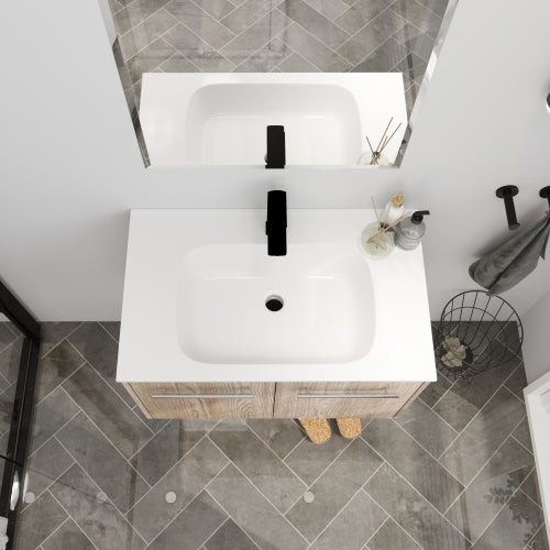 30" Wall Mounted Bathroom Vanity