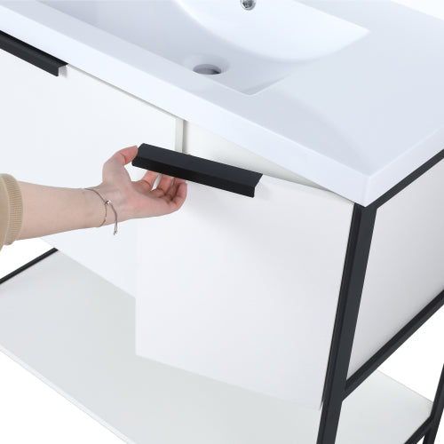 36" Bathroom Vanity whit Resin Basin Top