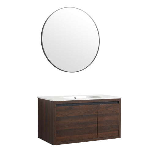 36" Bathroom Vanity With Gel Sink