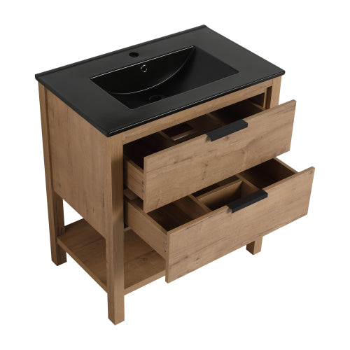 30" Bathroom Vanity Plywood With 2 Drawers