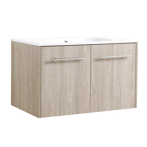 30" Wall Mounted Bathroom Vanity