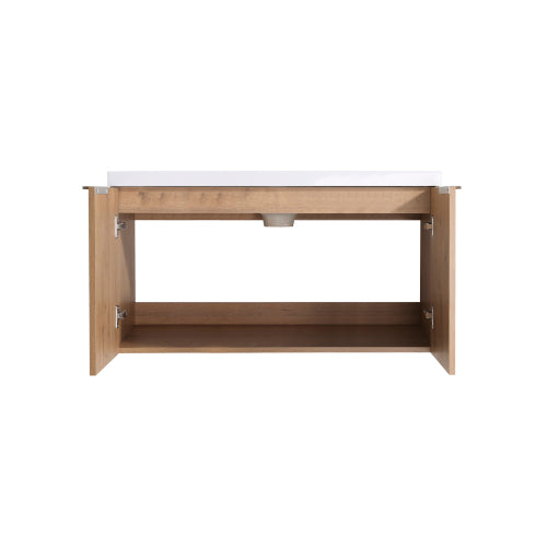 36" Modern Design Float Mounting Bathroom Vanity With Sink Soft Close Door