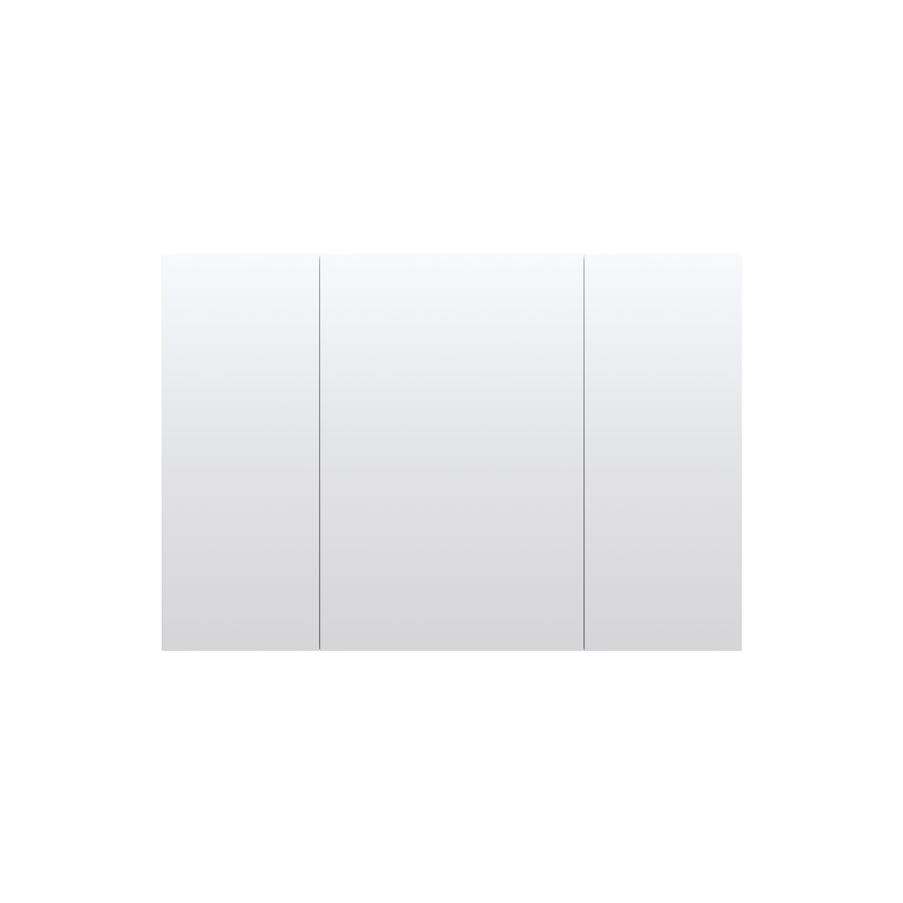 44 in.×32 in.H Copper-Free Mirror Medicine Cabinet with Soft-Close Blum® Hinges and 3 Doors