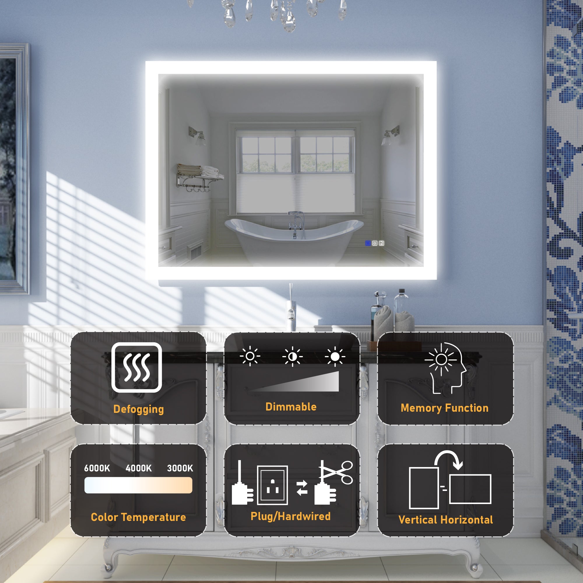 Lighted Bathroom Mirror