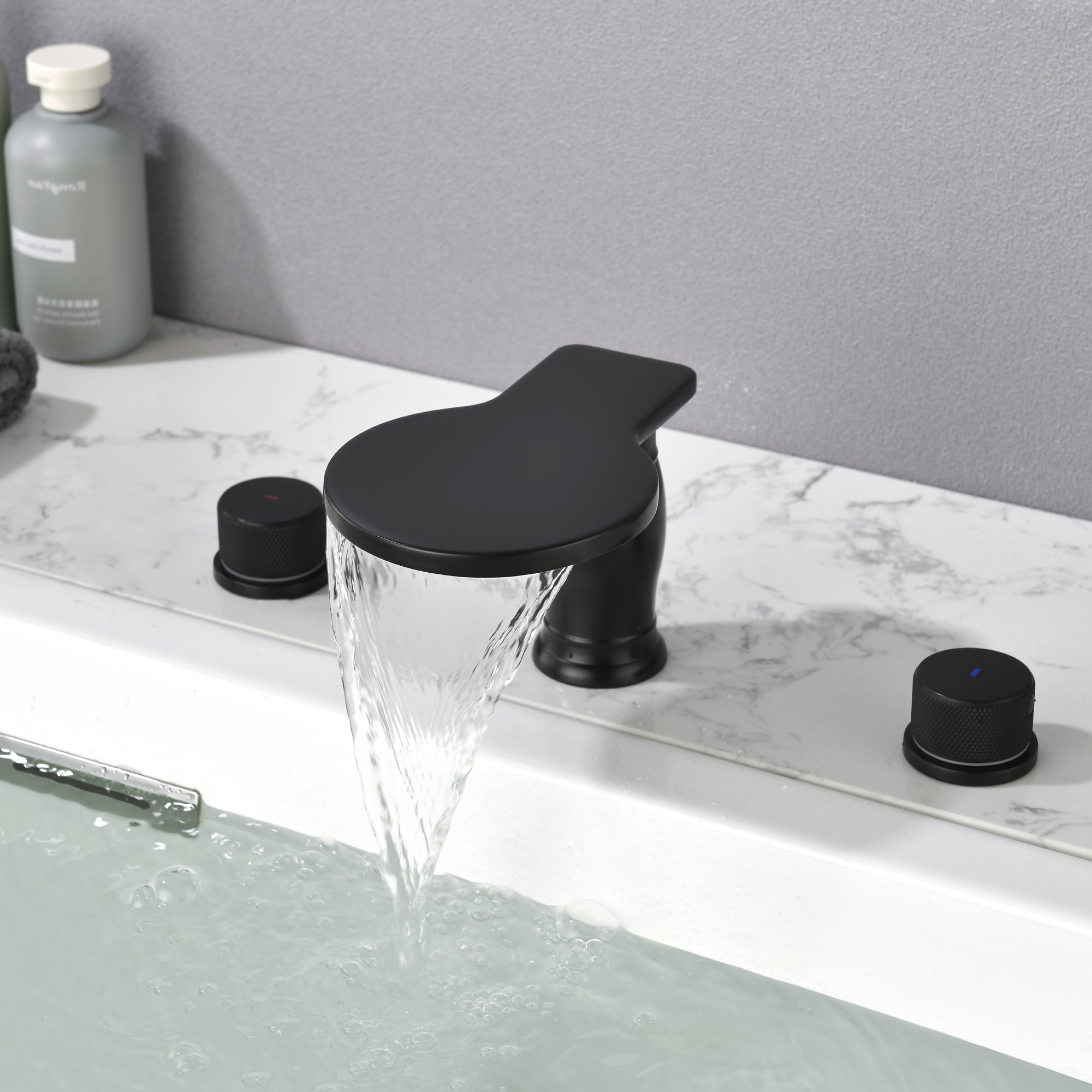 Double Handle Deck Mounted Roman Tub Faucet Trim