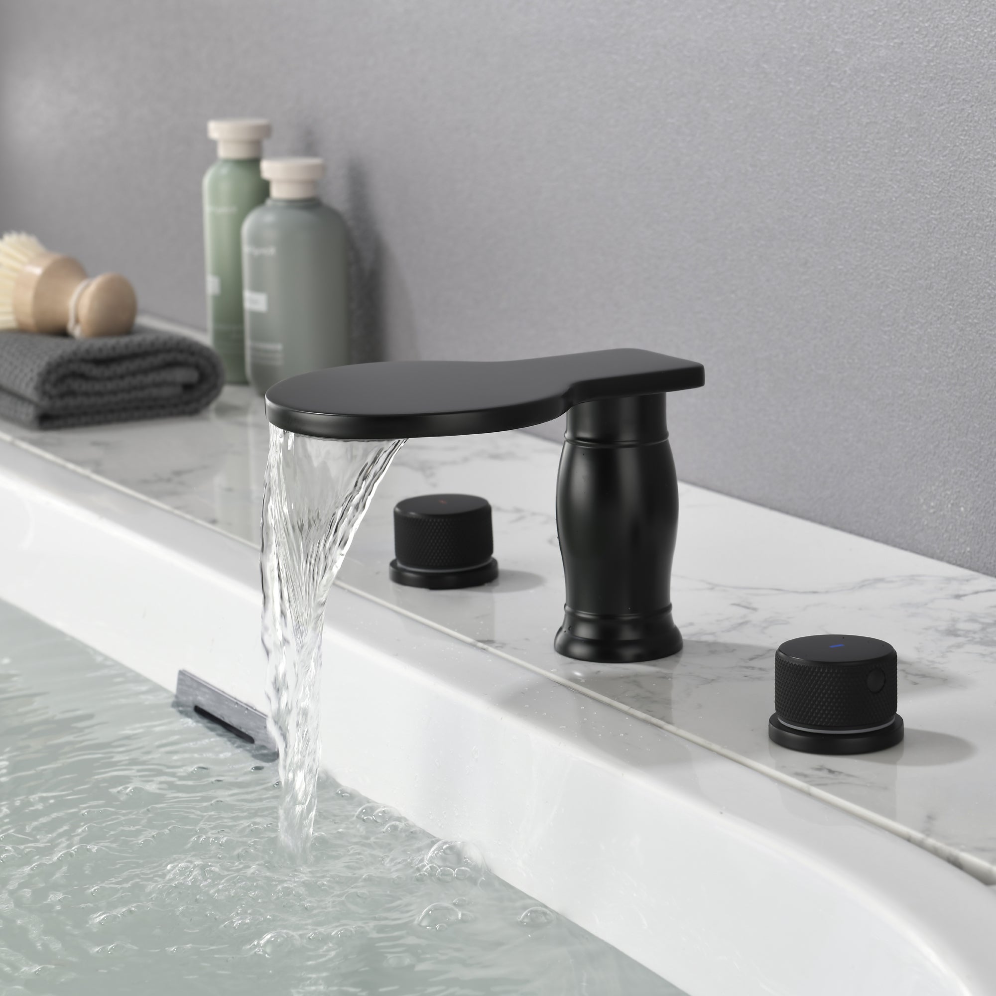 Double Handle Deck Mounted Roman Tub Faucet Trim