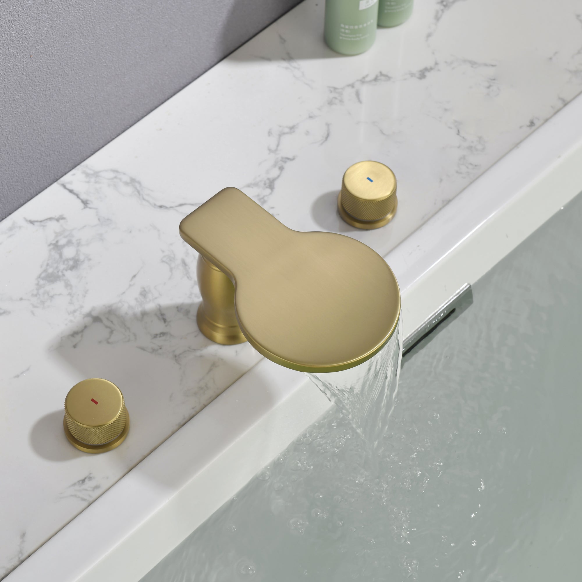 Double Handle Deck Mounted Roman Tub Faucet Trim